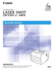 Canon LASER SHOT LBP3300 Guia Del Usuario