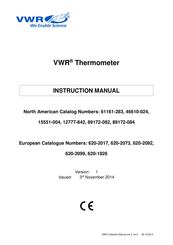 VWR 620-2073 Manual De Instrucciones