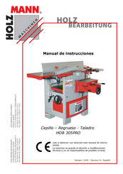 HOLZMANN MASCHINEN HOB 305PRO Manual De Instrucciones