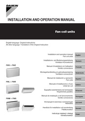 Daikin FWV 03 Manual De Instalación Y Operación