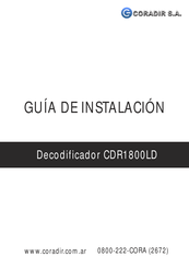 Coradir CDR1800LD Guia De Instalacion