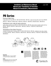 Fantech PB110F-ES Manual De Instalación Y Mantenimiento