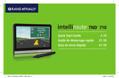 Rand McNally intelliroute TND 710 Guia De Inicio Rapido