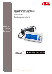 ADE BPM 1401 adeVital Pressure Manual De Instrucciones