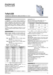 Novus TxRail-USB Manual De Operación