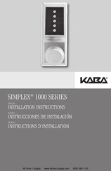 Kaba SIMPLEX 1000 Serie Instrucciones De Instalación