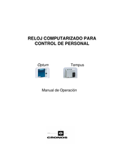 Cronos Optum Manual De Operación