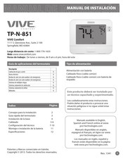 Vive Comfort TP-N-851 Manual De Instalación