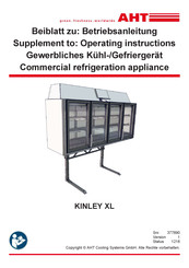 AHT KINLEY XL Serie Manual De Instrucciones