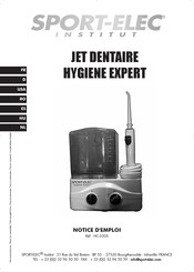 SPORT-ELEC JET DENTAIRE HYGIENE EXPERT Manual De Usuario