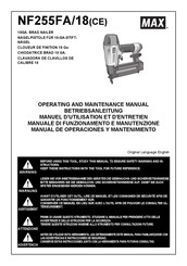 Max NF255FA/18 Manual De Operaciones