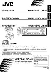 JVC KD-LH1150 Manual De Instrucciones