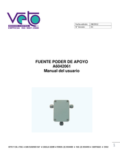 Veto A6042061 Manual Del Usuario