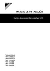 Daikin FHA35AVEB9 Manual De Instalación