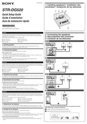 Sony STR-DG520 Guía De Instalación Rápida