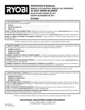 Ryobi RY40805 Manual Del Operador
