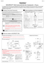 Toto NEOREST 550 Instrucciones De Instalación