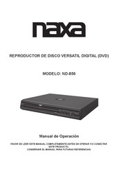 Naxa ND-856 Manual De Operación