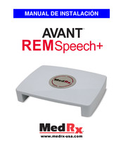 MedRx AVANT REMSpeech+ Manual De Instalación