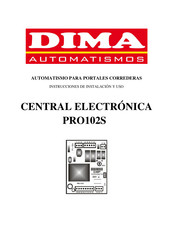 Dima Automatismos PRO102S Instrucciones De Instalacion Y Uso