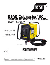 ESAB Cutmaster 80 Manual De Operación