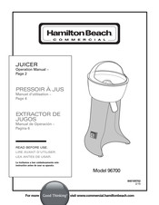 Hamilton Beach 96700 Manual De Operación