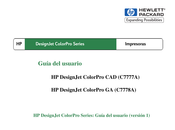 HP DesignJet ColorPro CAD C7777A Guia Del Usuario