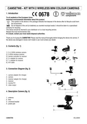 Velleman CAMSETW8 Manual De Instrucciones