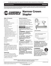 Campbell Hausfeld SN328K00 Manual De Instrucciones De Operación