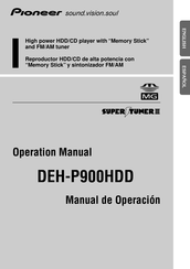 Pioneer DEH-P900HDD Manual De Operación