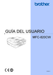 Brother MFC-820CW Guia Del Usuario