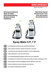 Birchmeier Spray-Matic 7 P Guia Del Usuario