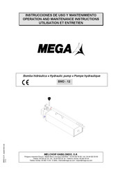 Mega BMD - 12 Instrucciones De Uso Y Mantenimiento