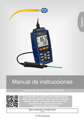 PCE Instruments PCE-MFM 3500 Manual De Instrucciones