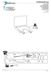 Ergotron LX Notebook Tray Guia Del Usuario