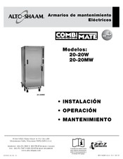 Alto-Shaam 20-20W Instalación Operación Mantenimiento