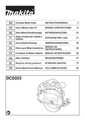 Makita DCS553 Manual De Instrucciones