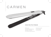 Carmen CR6160 PRO STYLE TITANIUM Manual De Instrucciones