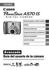 Canon PowerShot A570 IS Guia Del Usuario