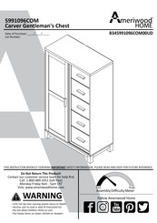 Ameriwood HOME Carver Gentleman's Chest Manual De Instrucciones