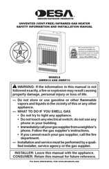 Desa GWRP10 Manual De Instrucciones