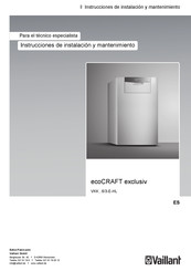 Vaillant VKK 2406/3-E-HL Instrucciones De Instalación Y Mantenimiento