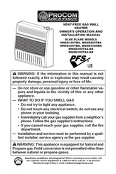 Procom Heating MNSD200TBA Manual De Instrucciones