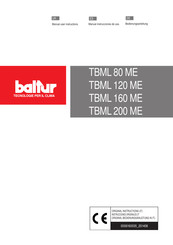 baltur TBML 160 ME Manual Instrucciones De Uso