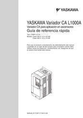 YASKAWA L1000A Guía De Referencia Rápida