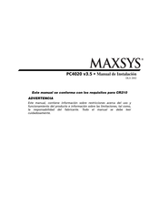 Maxsys PC4020 Manual De Instalación