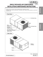 LG LK-1580CH Instrucciones De Instalación Y Mantenimiento