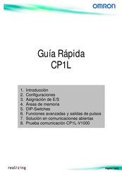 Omron CP1L-M40DT-D Guía Rápida