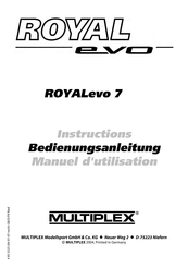 Multiplex ROYALevo 7 Manual De Instrucciones