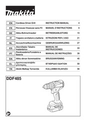 Makita DDF485 Manual De Instrucciones